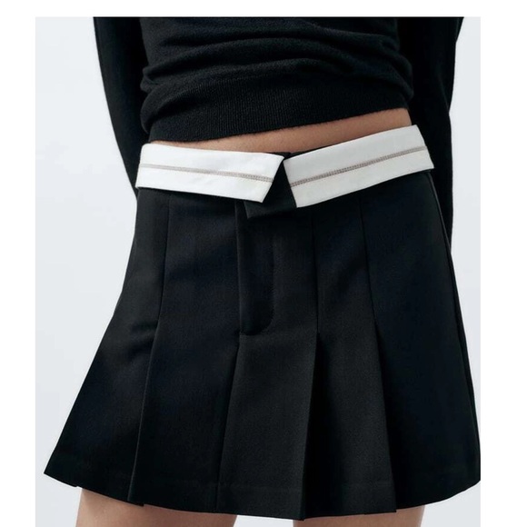 ZARA Skort with Contrast Waistband - Picture 6 of 10